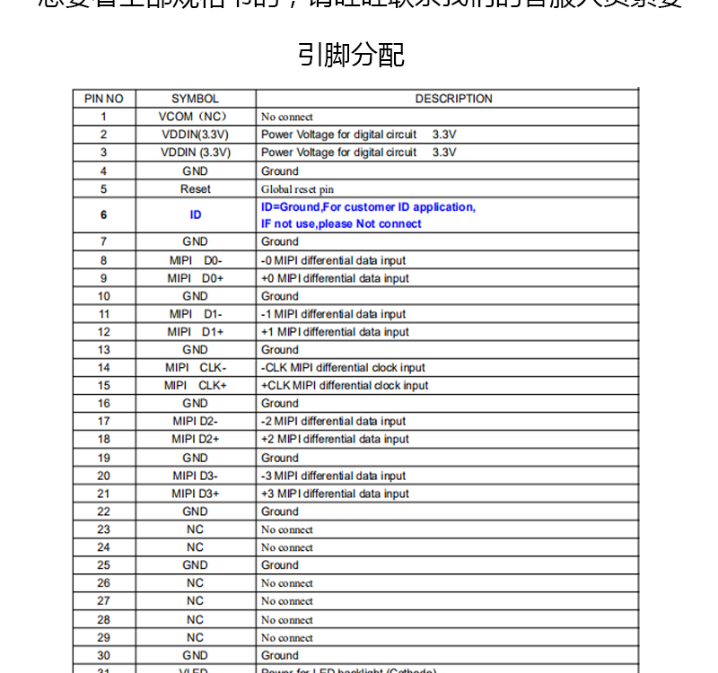 10.1寸液晶屏 800*1280像素40PIN IPS竖屏MIPI不带power