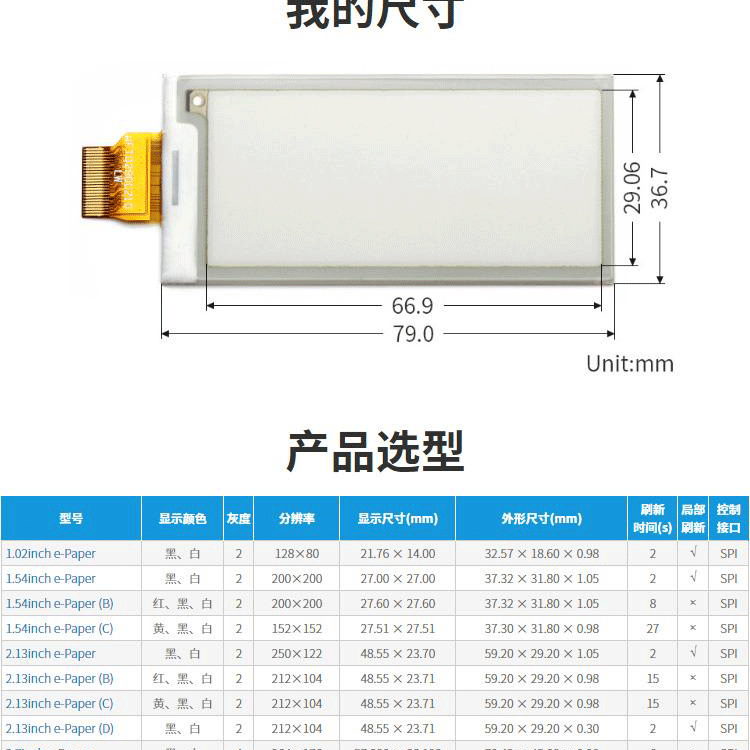 2.9寸液晶屏