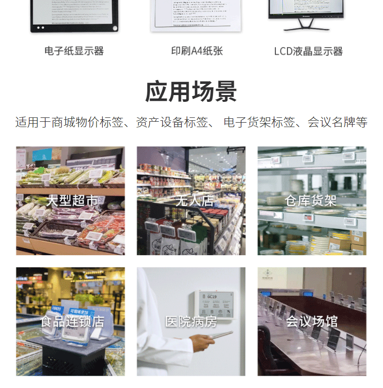 3.7寸液晶屏定制 适用于墨水屏 电子纸显示屏 电子标签屏