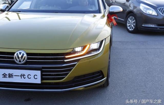 全国首台新大众CC提车，无框车窗+中控液晶屏+R19寸轮毂，太帅了