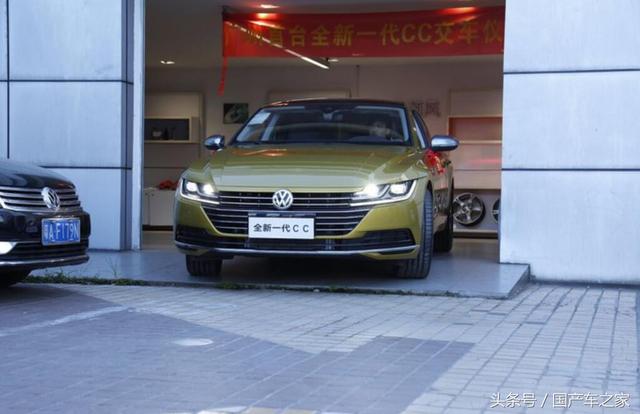 全国首台新大众CC提车，无框车窗+中控液晶屏+R19寸轮毂，太帅了