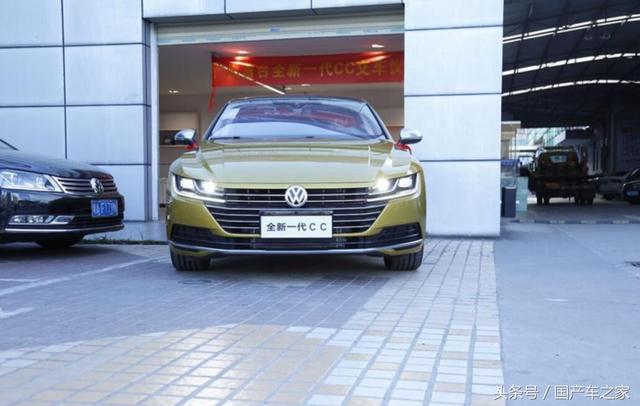 全国首台新大众CC提车，无框车窗+中控液晶屏+R19寸轮毂，太帅了