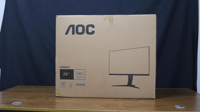 开箱丨AOC U28G2U 4K IPS高清硬屏，10.7亿色，设计师的高效办公利器