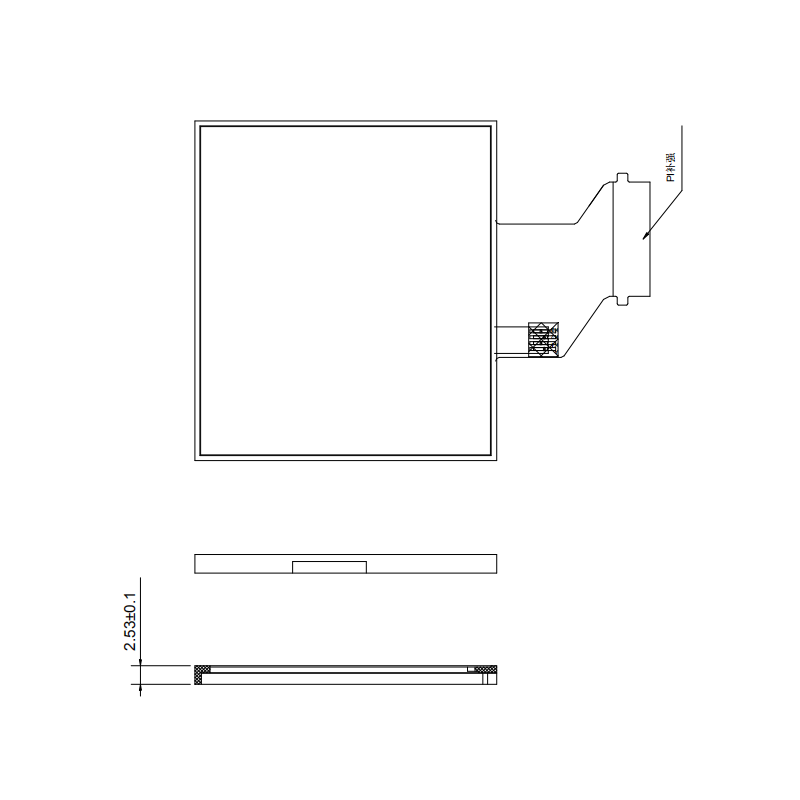 2寸液晶屏半反半透320X240接口MCU 阳光下可见横屏 tft彩屏屏幕