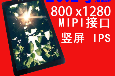 10.1寸液晶屏分辨率800*1280 高清 高亮MIPI IPS 人脸识别刷脸支付屏