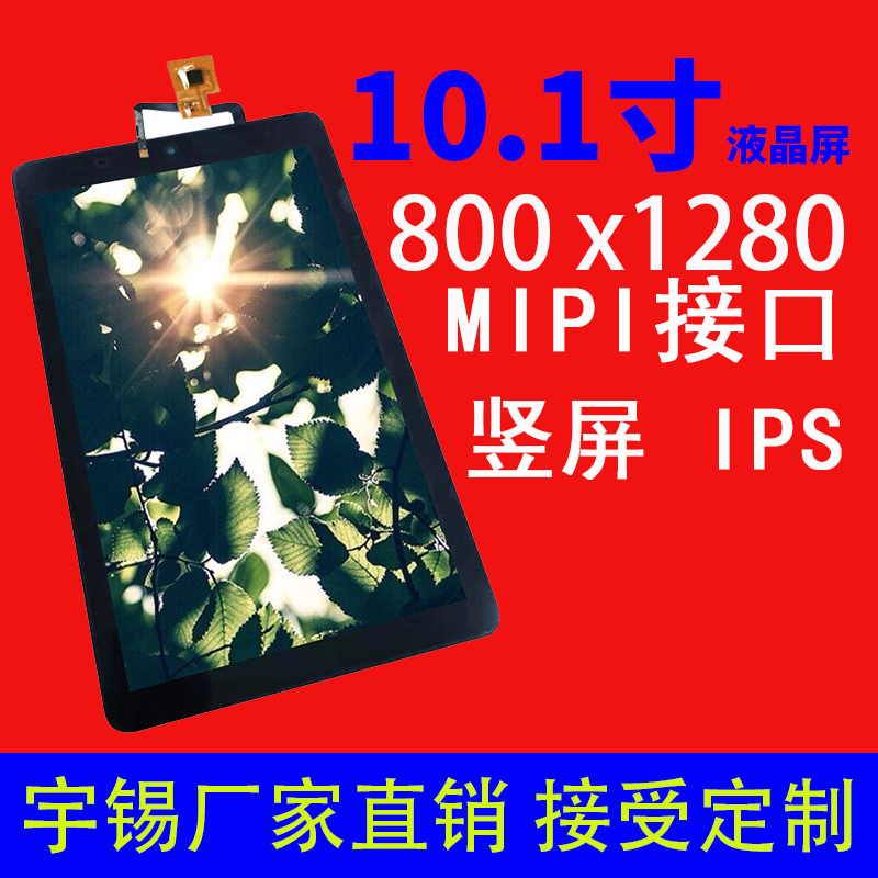 10.1寸液晶屏分辨率800*1280 高清 高亮MIPI IPS 人脸识别刷脸支付屏