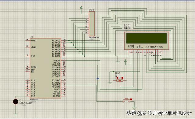 单片机控制字符型lcd1602显示案例