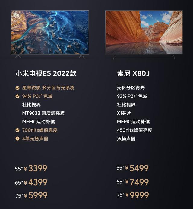 索尼电视为什么比小米电视贵那么多（为什么索尼电视比小米电视贵这么多）