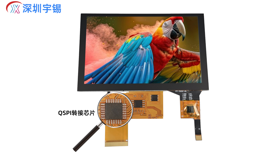 《宇锡高分辨率屏 + QSPI 接口定制：高速高清双突破》