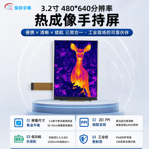 《深圳宇锡5月4日青年节发布热成像领域爆款3.2寸480*640分辨率》