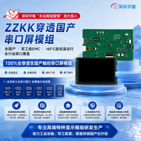 《520深圳宇锡“永远相信爱情”加大投入ZZKK穿透国产串口屏模组》