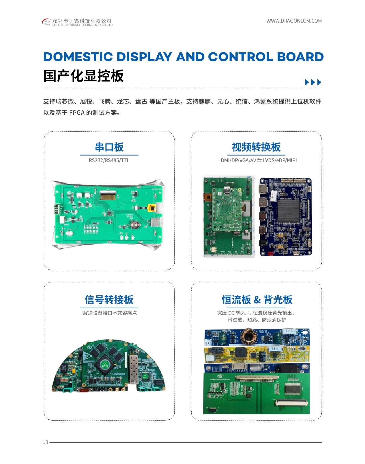 《深圳宇锡全国产化EDP接口屏全面适配D3000M》