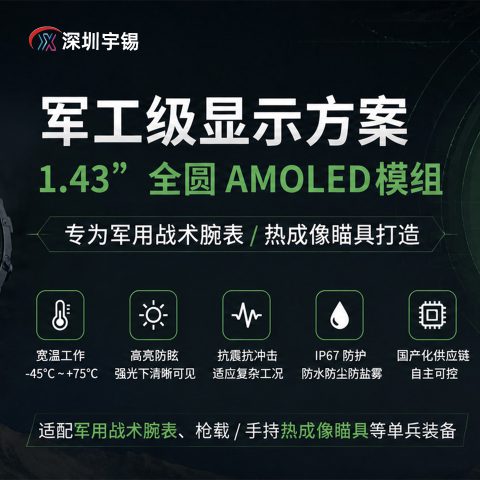 《深圳宇锡1.43寸特种腕表+特种瞄具双用途模组》