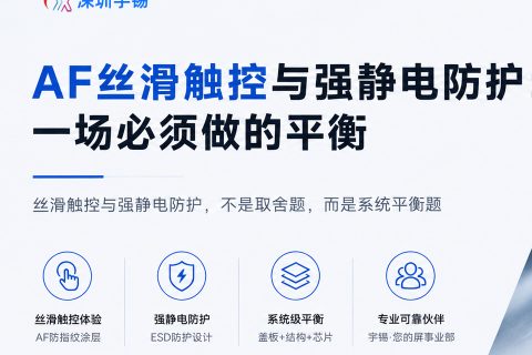 《深圳宇锡在AF丝滑触控体验与强静电的防护的抉择》